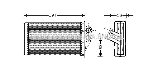 AVA QUALITY COOLING Soojusvaheti,salongiküte PE6228